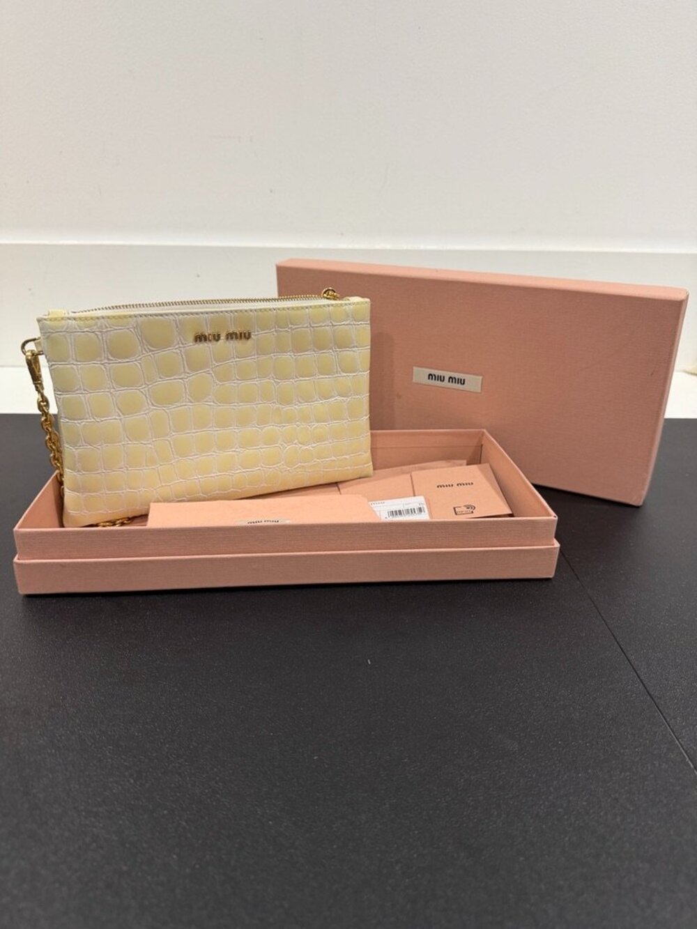 Miu Miu Small Clutch with Chain Handle (JB1473)